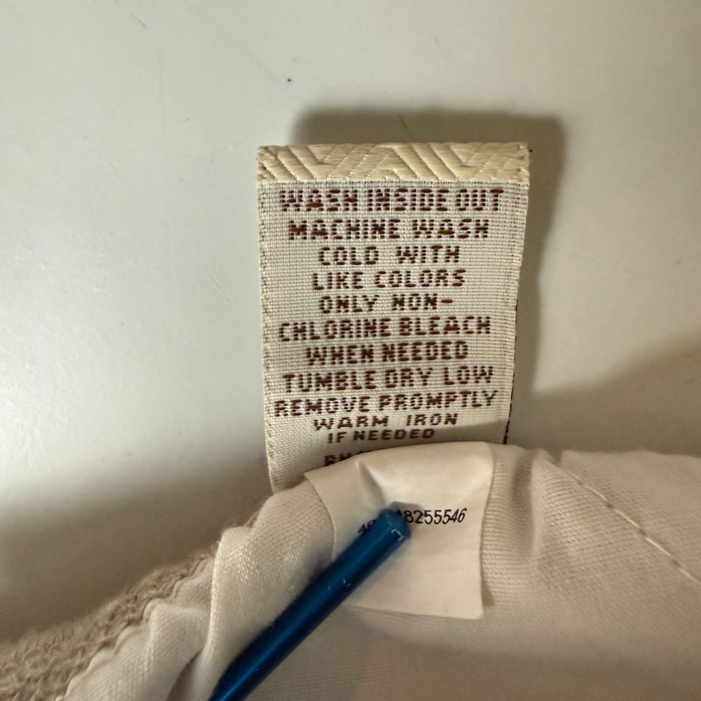 Sonoma Pants Women 8S Beige Linen Blend Straight Leg Mid Rise Drawstring NWT - Picture 10 of 15